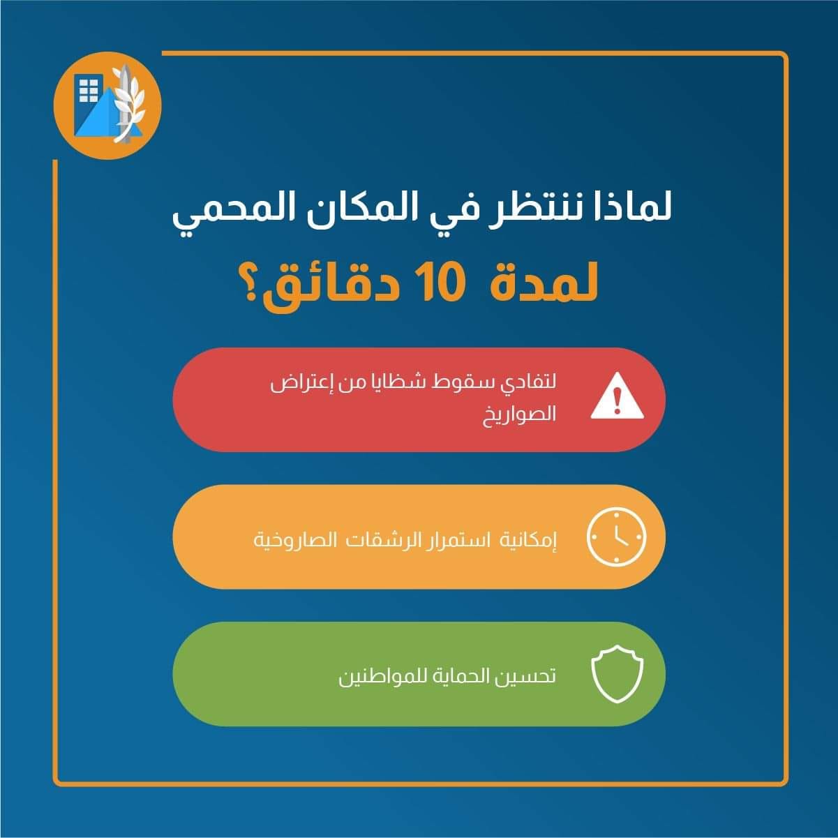 لماذا يجب الإنتظار 10 دقائق داخل الحيز المحمي؟